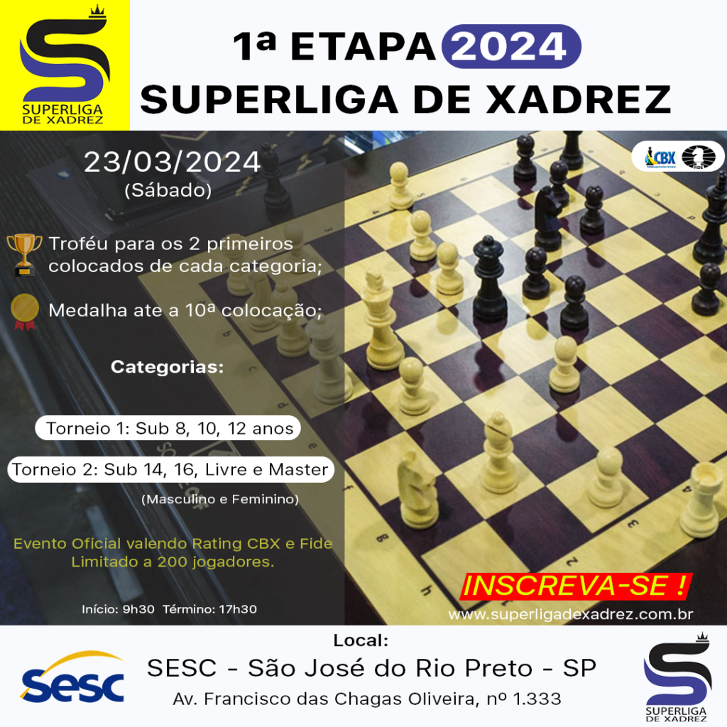 1ª Etapa Superliga de Xadrez 2024